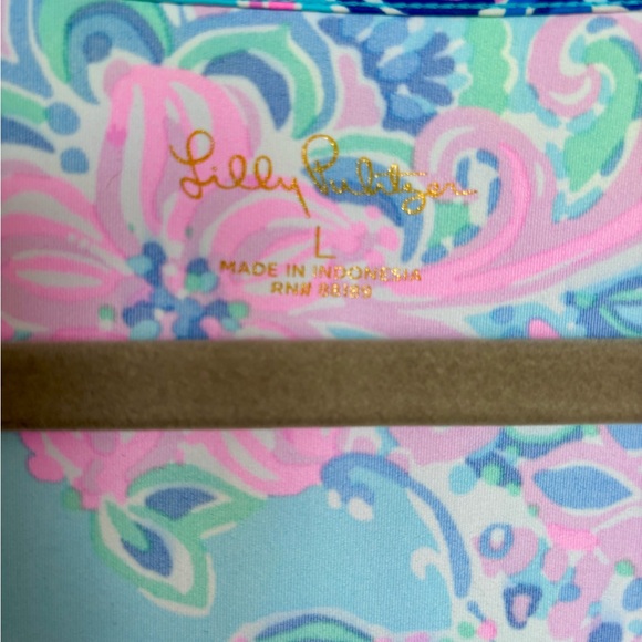 Lilly Pulitzer Pink and Blue Paisley Swim Cover-Up - Picture 2 of 4